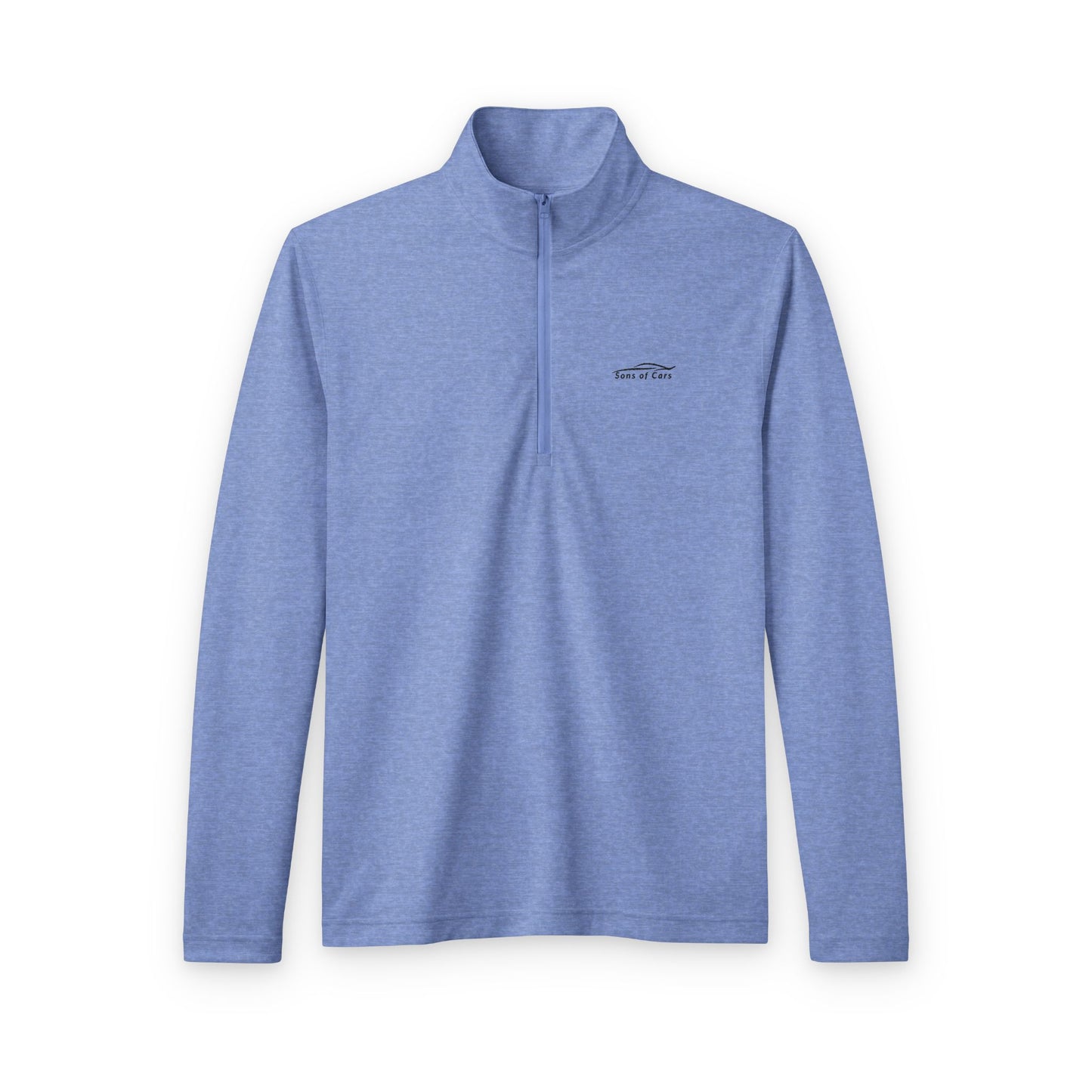 Embroidered Logo Quarter Zip - Light
