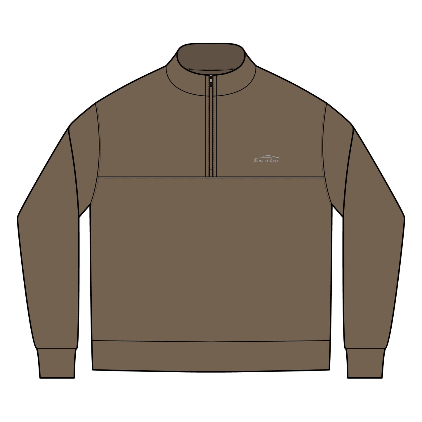 Embroidered Logo Quarter Zip - Heavy