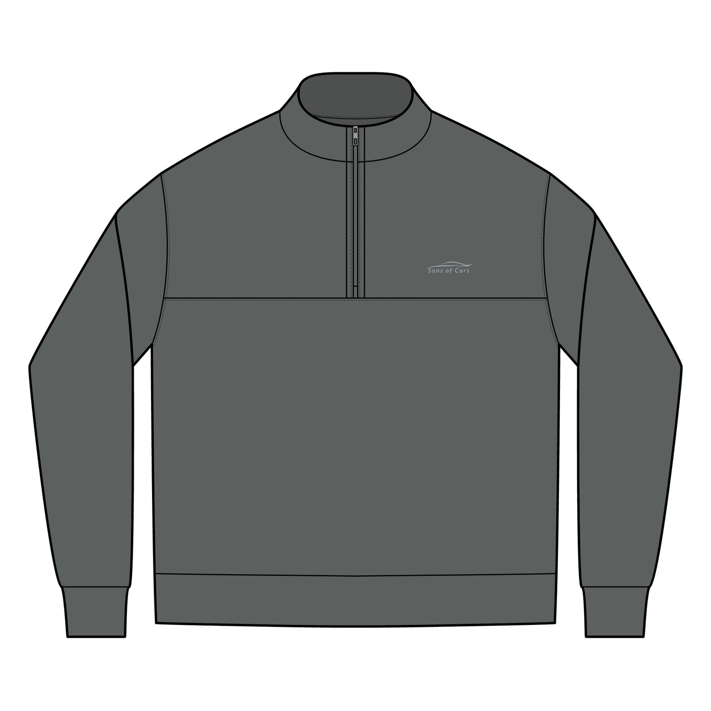 Embroidered Logo Quarter Zip - Heavy