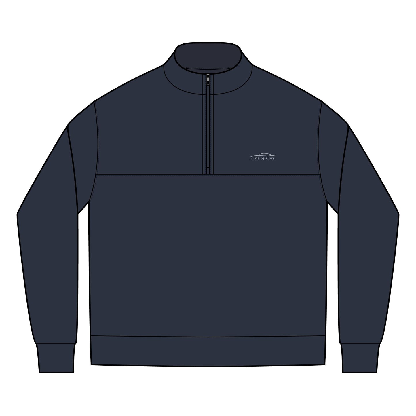 Embroidered Logo Quarter Zip - Heavy