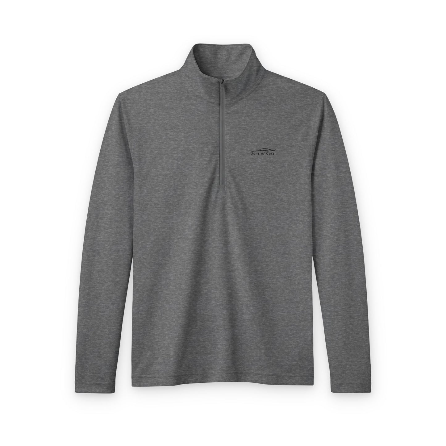 Embroidered Logo Quarter Zip - Light