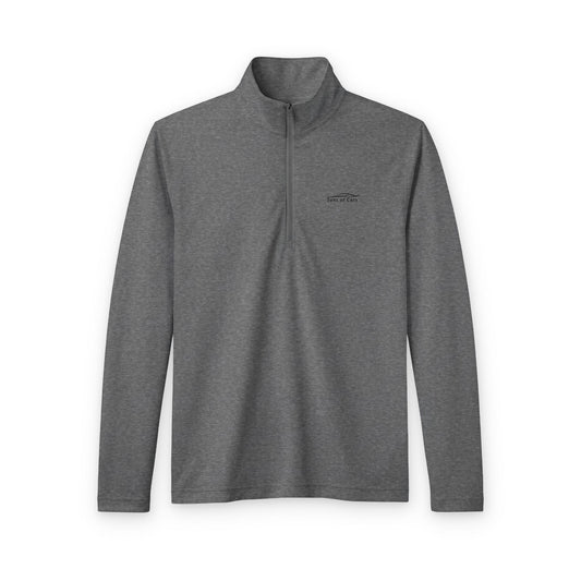 Embroidered Logo Quarter Zip - Light
