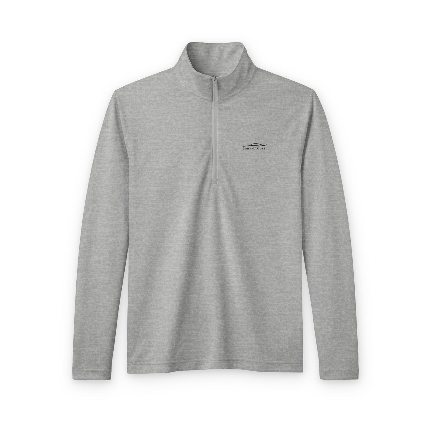 Embroidered Logo Quarter Zip - Light